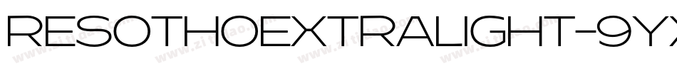 ResothoExtralight-9YXJK字体转换