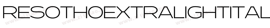 ResothoExtralightItalic-lgKad字体转换