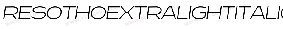 ResothoExtralightItalic-lgKad字体转换