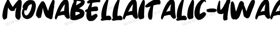 MonabellaItalic-YWaa字体转换