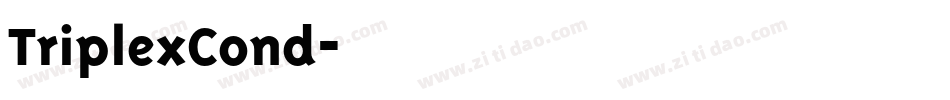 TriplexCond字体转换