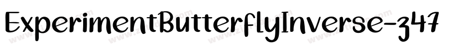 ExperimentButterflyInverse-z47G字体转换 ExperimentButterflyInverse-z47G字体转换