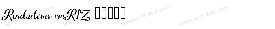 Rindudemo-vmR1Z字体转换