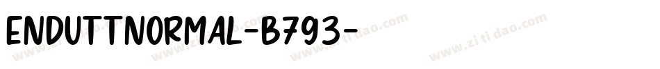 EnduttNormal-B793字体转换