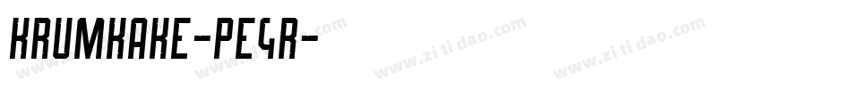 Krumkake-pe4R字体转换