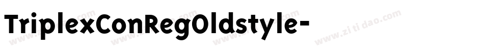 TriplexConRegOldstyle字体转换
