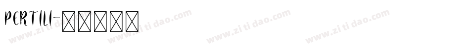 PERTILI字体转换