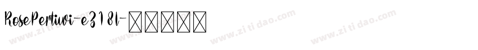 RosePertiwi-eZ18l字体转换