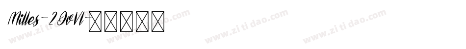 Milles-2OvVl字体转换