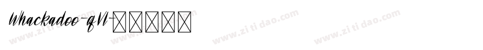Whackadoo-qVl字体转换