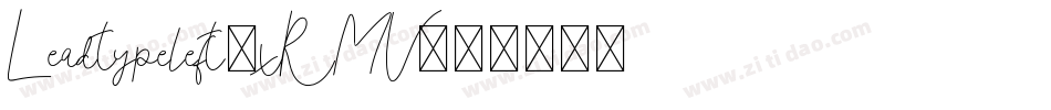 Leadtypeleft-xRMV字体转换