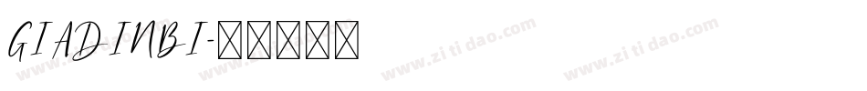 GIADINBI字体转换