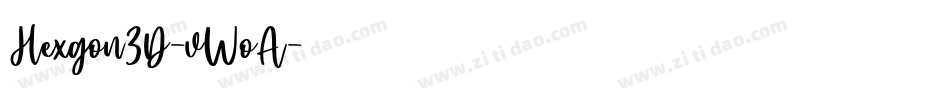 Hexgon3D-vWoA字体转换