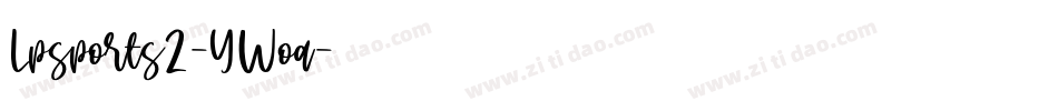 Lpsports2-YWoa字体转换