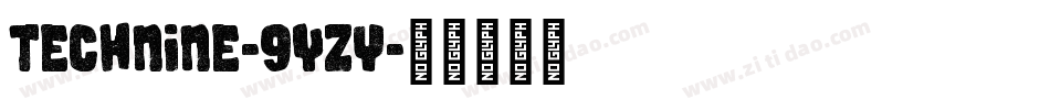 Technine-9Yzy字体转换