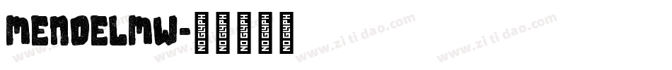 mendelmw字体转换