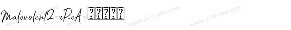 MalevolentZ-rReA字体转换
