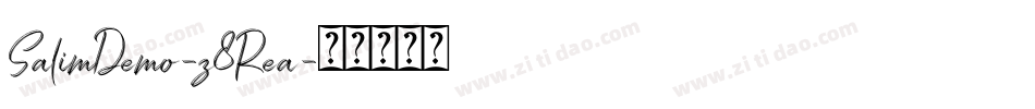SalimDemo-z8Rea字体转换