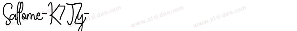Sallome-K7JZy字体转换
