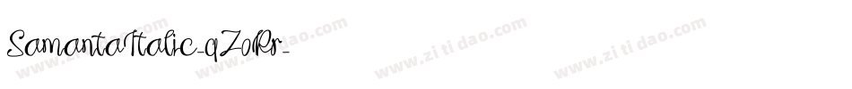 SamantaItalic-qZ0Rr字体转换
