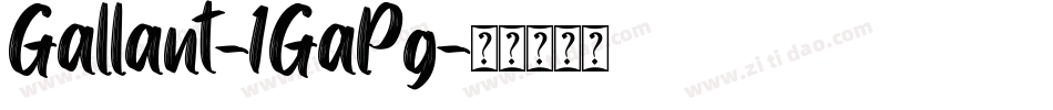 Gallant-1GaPg字体转换