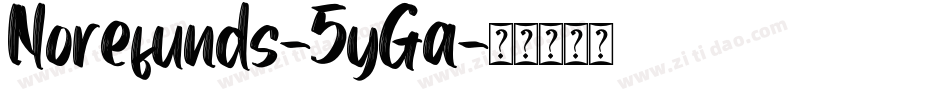 Norefunds-5yGa字体转换