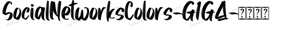 SocialNetworksColors-G1GA字体转换