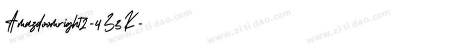 Amazdoomright2-4Z3K字体转换