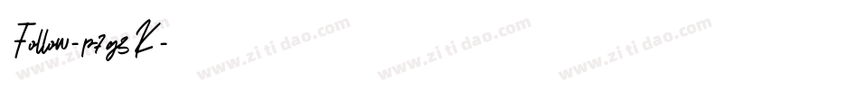Follow-p7g3K字体转换