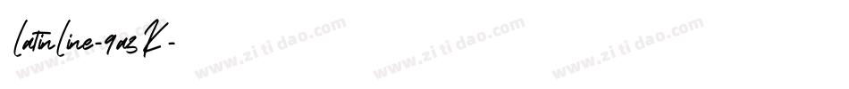 LatinLine-9a3K字体转换