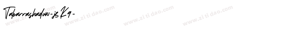 Tabarrashadow-j3K9字体转换