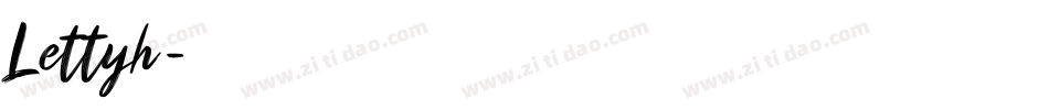 Lettyh字体转换