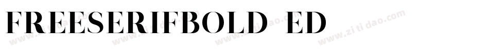 FreeSerifBold-eD53字体转换