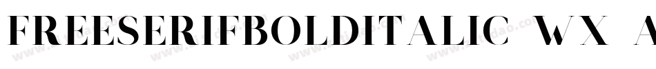 FreeSerifBoldItalic-WX0A字体转换