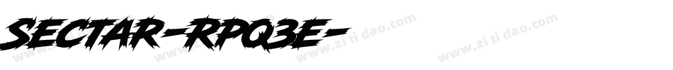 Sectar-Rpq3e字体转换