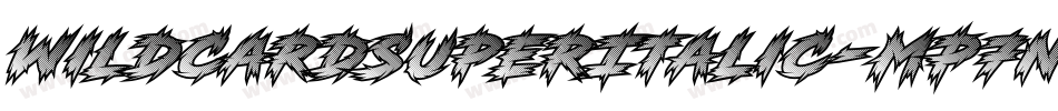 WildcardSuperItalic-MP7n字体转换