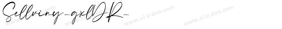 Sellviny-gxlDR字体转换