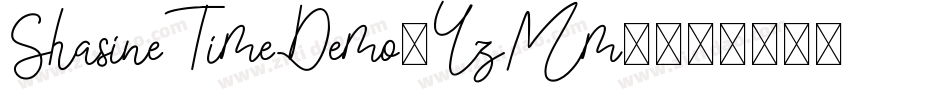 ShasineTimeDemo-YzMm4字体转换