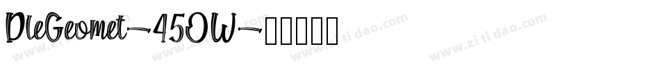 DleGeomet-45OW字体转换