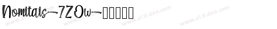 Nomitais-7ZOw字体转换