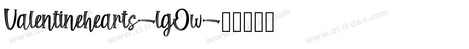 Valentinehearts-lgOw字体转换