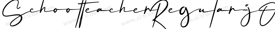 SchoolTeacherRegular-jOwM字体转换
