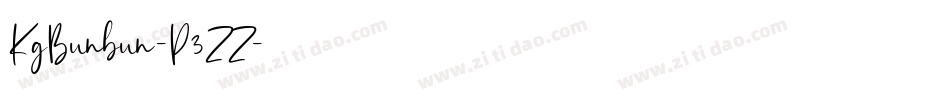 KgBunbun-P3ZZ字体转换 KgBunbun-P3ZZ字体转换