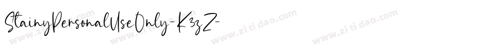 StainyPersonalUseOnly-K3zZ字体转换