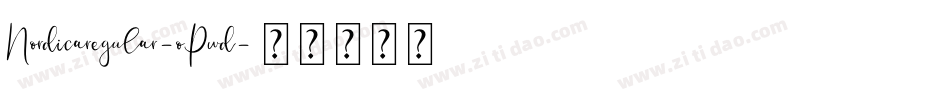 Nordicaregular-oPwd字体转换