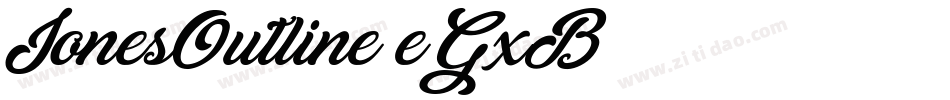 JonesOutline-eGxB字体转换