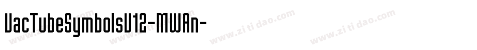 VacTubeSymbolsV12-MWAn字体转换