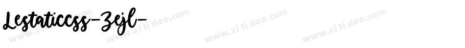 Lestaticcss-Zejl字体转换