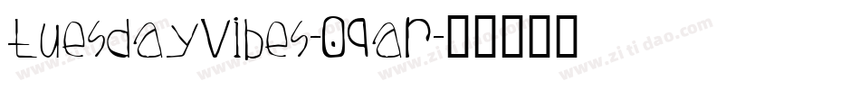 TuesdayVibes-09AR字体转换