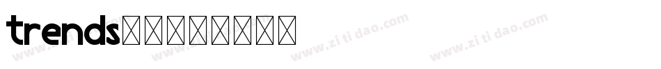 trends字体字体转换
